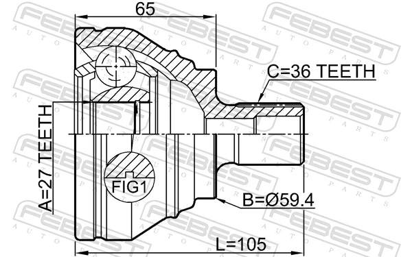 Junta homocinética para Volkswagen Golf VIII CD1, DA1