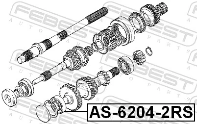 Rodamiento de arranque 9612062040 Honda