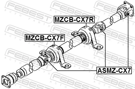 Cruceta transmision para Mazda CX-7  ER