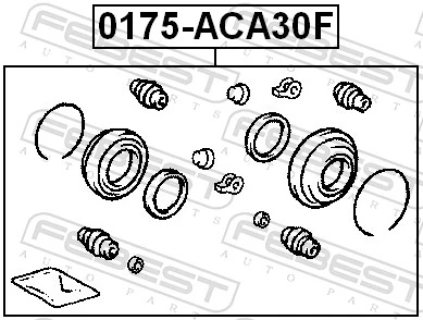 Kit de reparación, pinza de freno delantero Toyota RAV4 IV SUV (A4) (2012 - 2019) precio, desde 16,09 EUR