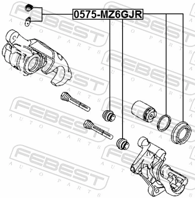 Kit de reparación, pinza de freno trasero Mazda 6 sedán (GJ, GL) (2012 - 2023) precio, desde 8,82 EUR