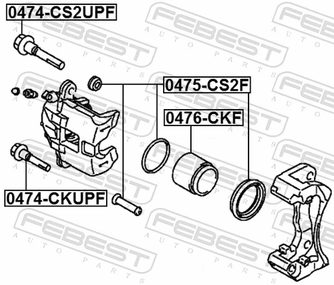 Comprar Kit de reparación de pinzas de freno Daihatsu Terios II J2
