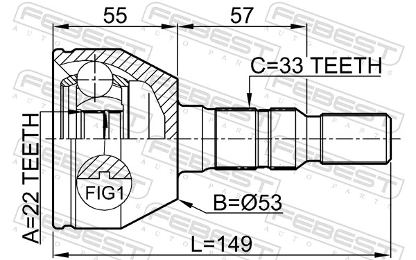 Comprar 1603273 General Motors Junta homocinetica