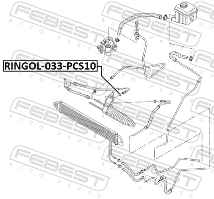 497506724R Nissan/Infiniti Anillo de sellado de los racores de la cremallera de dirección