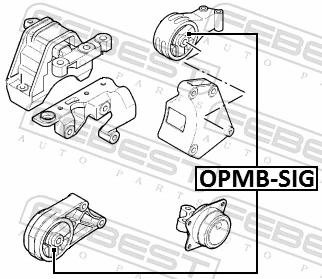 OPMBSIG Febest Soportes de motor delantero