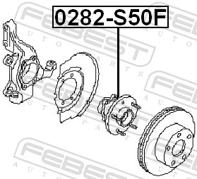 0282S50F Febest Cubo delantero