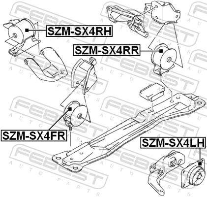 Soporte de motor delantero 71741959 Fiat/Alfa/Lancia