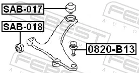 Comprar Silentblock de brazo de suspensión Subaru Forester IV S13, SJ