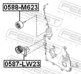  Tensor de correa poli V Mazda 6 