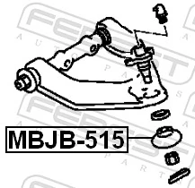 MBJB515 Febest Fuelle superior de rótula