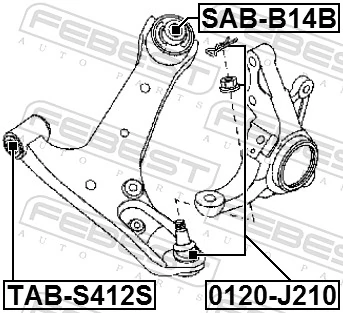 Silentblock suspension Daihatsu Terios I