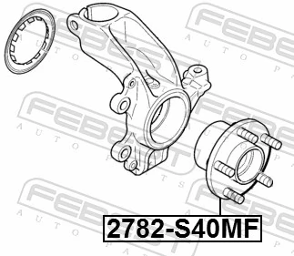 2782S40MF Febest Cubo delantero
