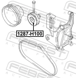 Rodillo de cadena para Hyundai H-1 STAREX Starex A1