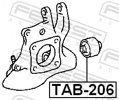 TAB206 Febest Buje de mangueta trasera