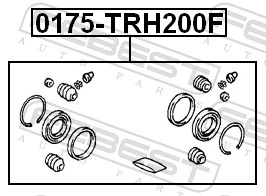  Kit de reparación de pinzas de freno Toyota Hiace 3
