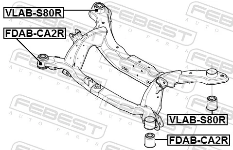 Silentblock del subchasis trasero Volvo S80 II sedán (AS, AR) (2006 - 2016) precio, desde 16,06 EUR