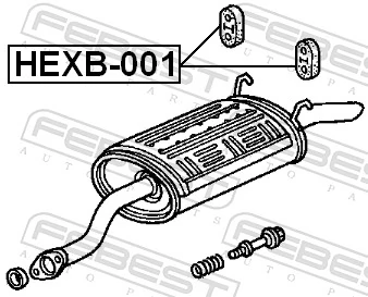  Soporte escape Honda CR-V 1