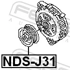 Polea de alternador Nissan X-Trail 