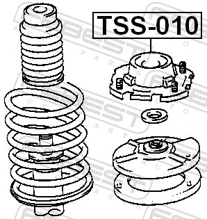 Soporte amortiguador trasero para Toyota TERCEL  EL53