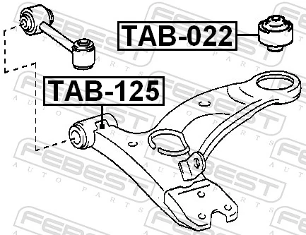 Silentblock suspension RBI 4865420190