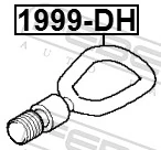 1999DH Febest Enganche de bola de remolque