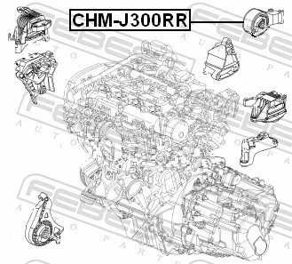  Soporte de motor trasero Opel Astra 