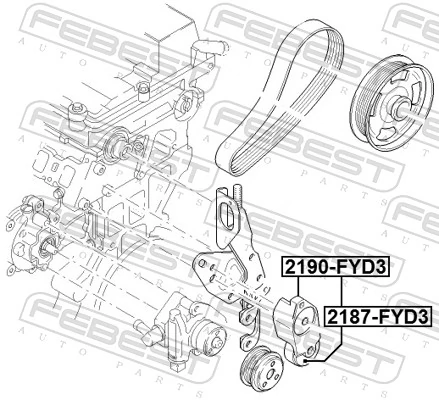 Comprar Polea tensora correa poli V Ford Mondeo III B4Y
