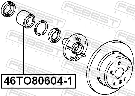Cojinete de rueda 46T080604 Koyo
