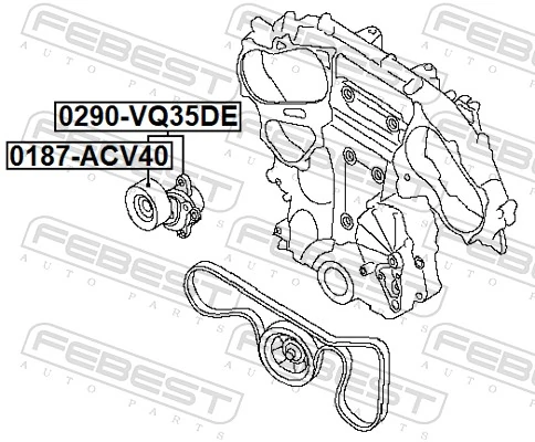 Tensor de la correa trapecial Nissan Altima L31 sedán (2001 - 2006) precio, desde 61,42 EUR