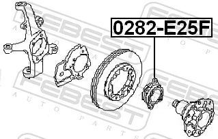 Cojinete de rueda delantero Nissan/Infiniti 40210VW000 precio, desde 58,17 EUR