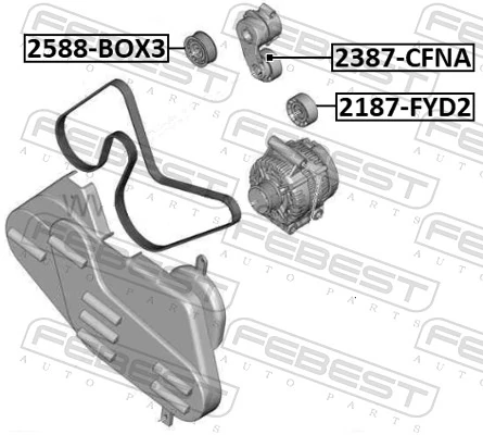 Comprar Polea inversión / guía, correa poli V Ford Transit VI V347/8
