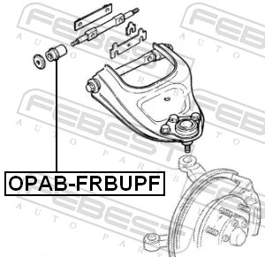 97366488 Peugeot/Citroen Buje del brazo de suspensión delantero superior