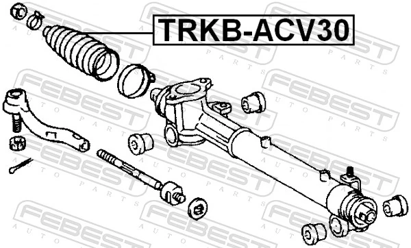 TRKBACV30 Febest Guardapolvo dirección