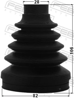 1015CAP Febest Fuelle palier delantero interior