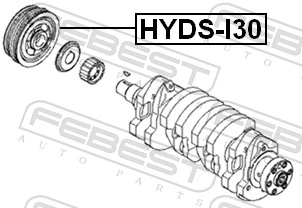 Polea dámper Hyundai Coupe II