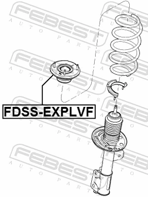 FDSSEXPLVF Febest Soporte del amortiguador delantero
