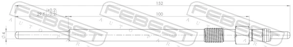 Bujía de precalentamiento 1214034 Ford