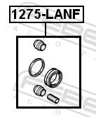 Kit de reparación, pinza de freno delantero Nissan Tiida sedán (SC11X) (2007 - 2012) precio, desde 10,57 EUR
