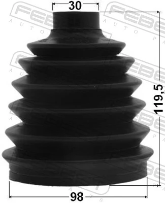 1617P164S Febest Fuelle transmisión delantero exterior