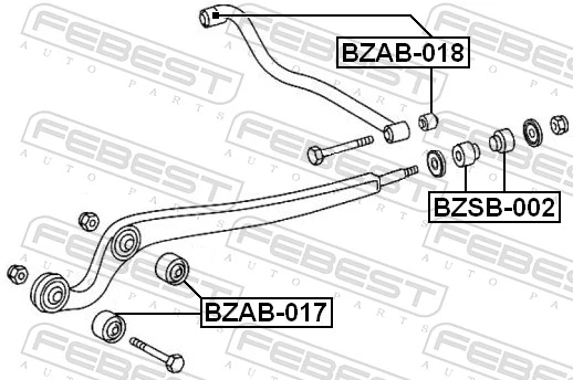  Silentblock del brazo de suspensión Mercedes G 1