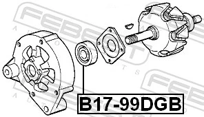 Rodamiento alternador SC03A21LLHACM SNR