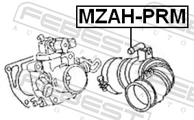 Manguito de aire del medidor de masa de aire para Mazda Protege  4 DOOR