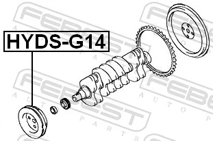 Polea del cigüeñal Hyundai Accent II sedán (LC) (1999 - 2005) precio, desde 108,53 USD