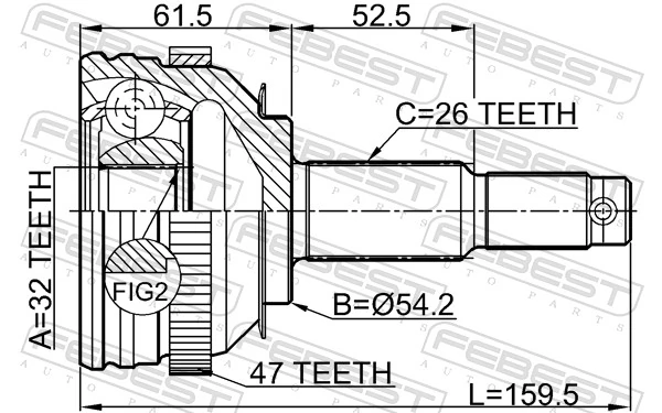 Comprar Junta homocinetica Chrysler Voyager II GS 