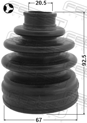 Fuelle palier delantero interior para Mitsubishi Colt VII Z3
