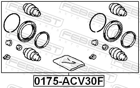 0175ACV30F Febest Kit de reparación de pinzas