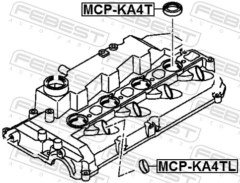 MN158385 Chrysler Junta de tapa de balancines, anillo