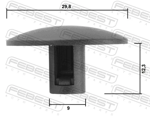 7941700QAA Nissan/Infiniti Clip de fijación del guardabarros delantero