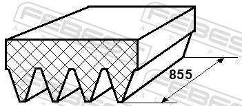  Correa de alternador Subaru Impreza 1