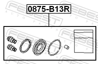 Kit de reparación, pinza de freno trasero Subaru Outback II familiar (B12, BE, BH) (1998 - 2003) precio, desde 12,47 EUR